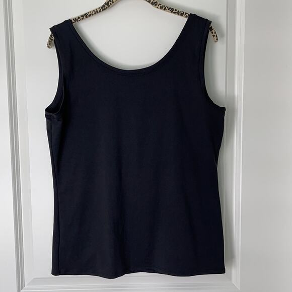 Investments 3/4 Sleeve Geometric Design Cardigan and Black Knit Tank, Ladies XL - Picture 9 of 12